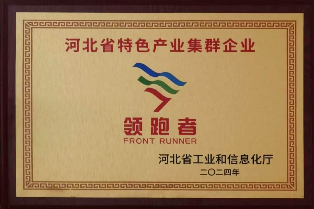 河北省特色产业集群企业领跑者