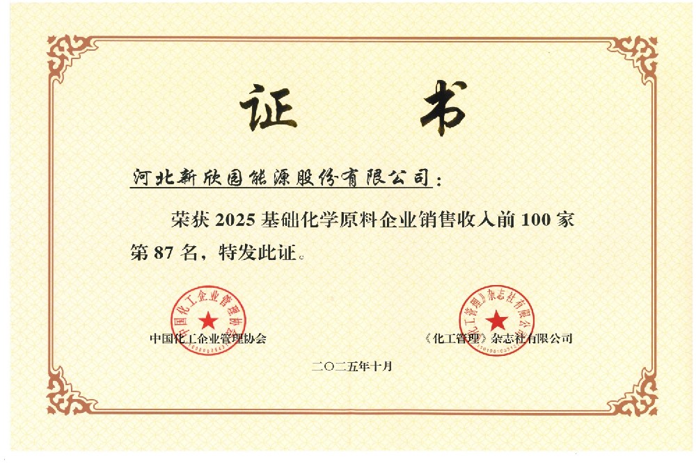 2025基础化学原料企业销售收入前100家